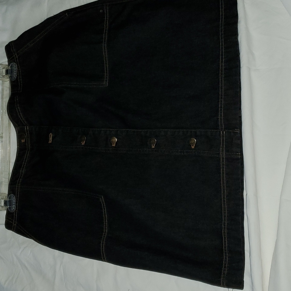 NWT LAUREN RALPH LAUREN BLACK DENIM SKIRT